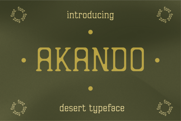 Akando: A Handcrafted Display Typeface for Makers