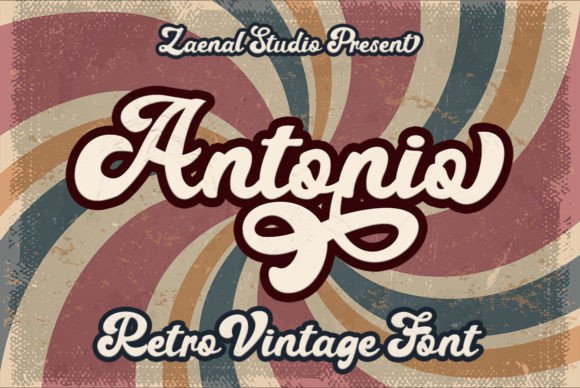 Antonio Retro Font for Crafters and Sellers