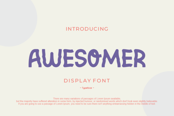 Awesomer Font: Quirky Sans Serif for Crafters