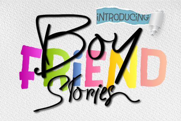 Boyfriend Stories: A Handwritten Font for Editorial Design