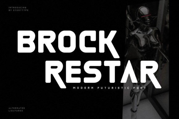 Brock Restar: A Modern Display Typeface for Luxury Branding