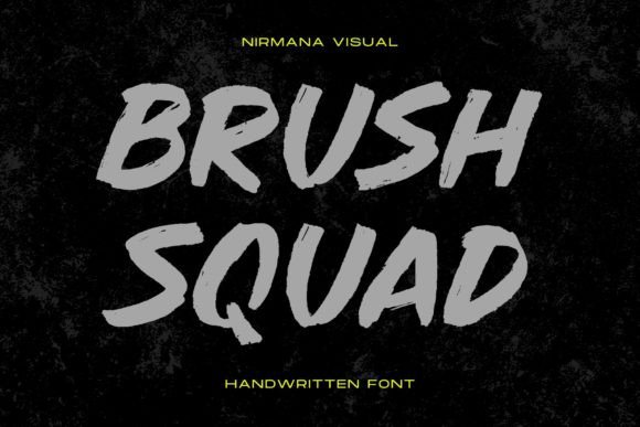 Brush Squad: The Perfect Dry Brush Display Typeface