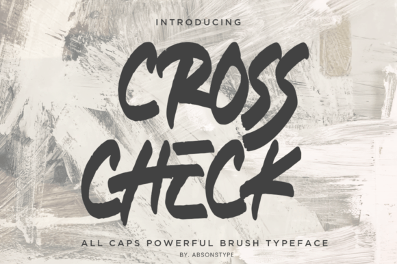 Cross Check Brush Typeface for Bold Branding