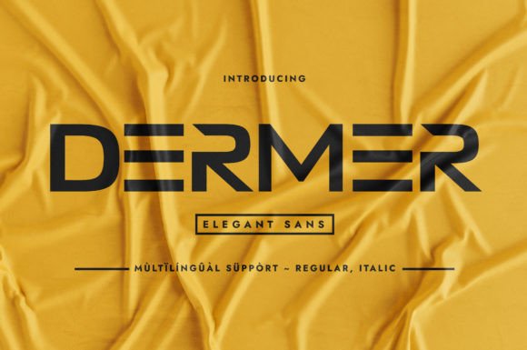 Dermer Typeface for Modern Maker Branding