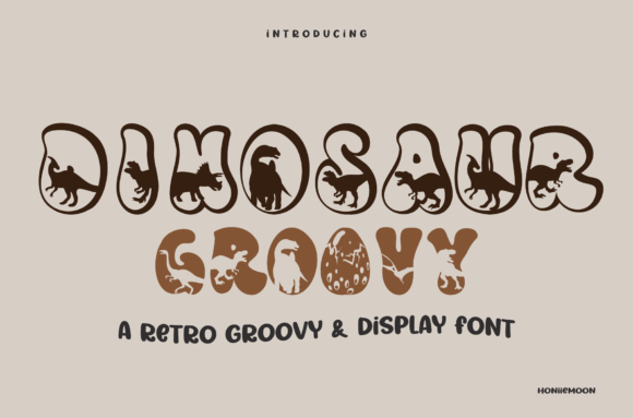 Dinosaur Groovy Font for Bold Campaign Design