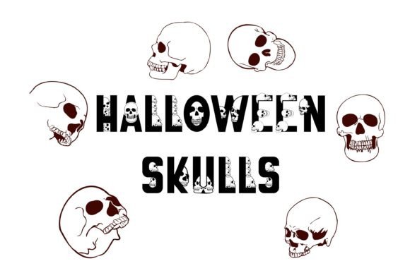 Halloween Skulls Typeface for Spooky Branding