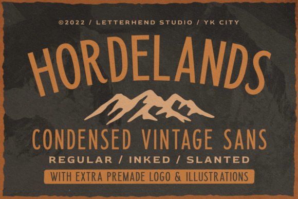 Horderlands: A Vintage Display Font for Modern Web Design