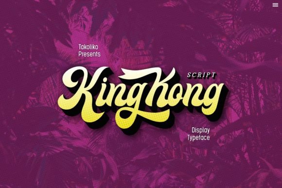 Kingkong: A Retro Script Font for Bold Campaigns