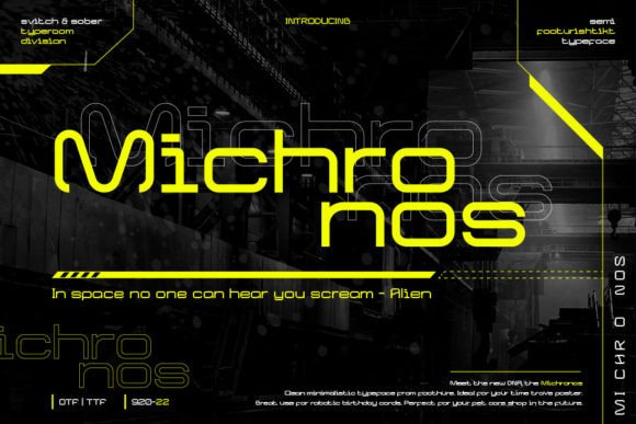 Michronos Font: A Modern Display Type for Bold Branding