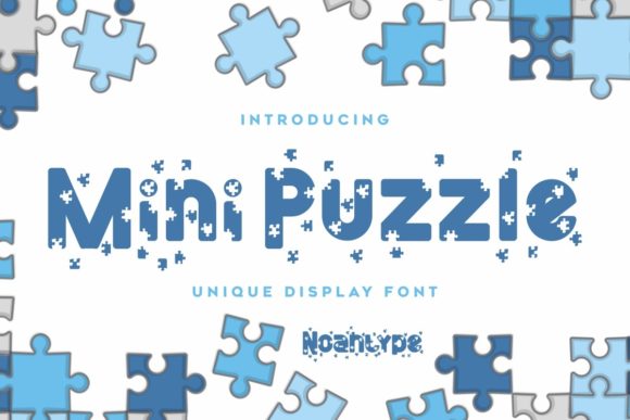 Mini Puzzle: A Playful Display Font for Editorial Design