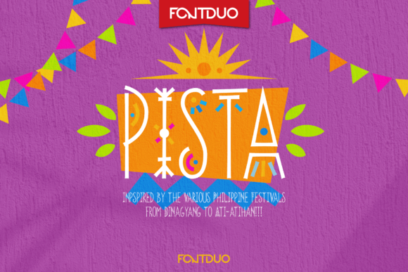 Pista Typeface: A Festive Display Font for Branding