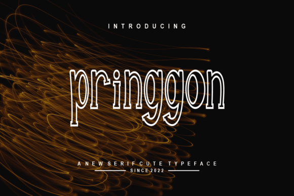 Pringgon Typeface for Modern Craft Designs