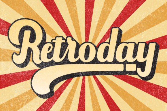 Retroday: A Stylish Script Font for Vintage Designs