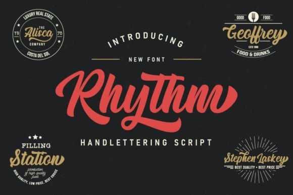 Rhythm Script Font for Bold Digital Branding