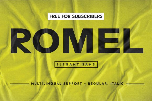 Romel: The Bold Sans Serif Typeface for High-Impact Campaigns