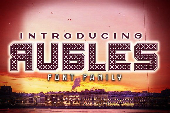 Rubles: A Unique Decorative Display Font for Web Design