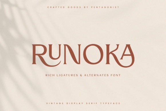 Runoka: A Vintage Serif Typeface for Modern Web Design