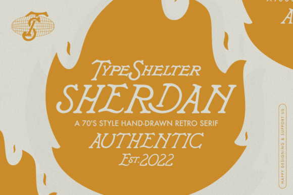 Sherdan: A Retro Serif Font for Makers