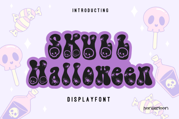 Skull Halloween Font for Bold Web Design