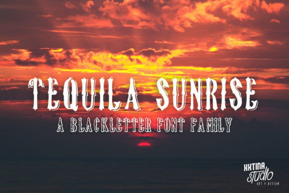 Tequila Sunrise Font for Handmade Branding